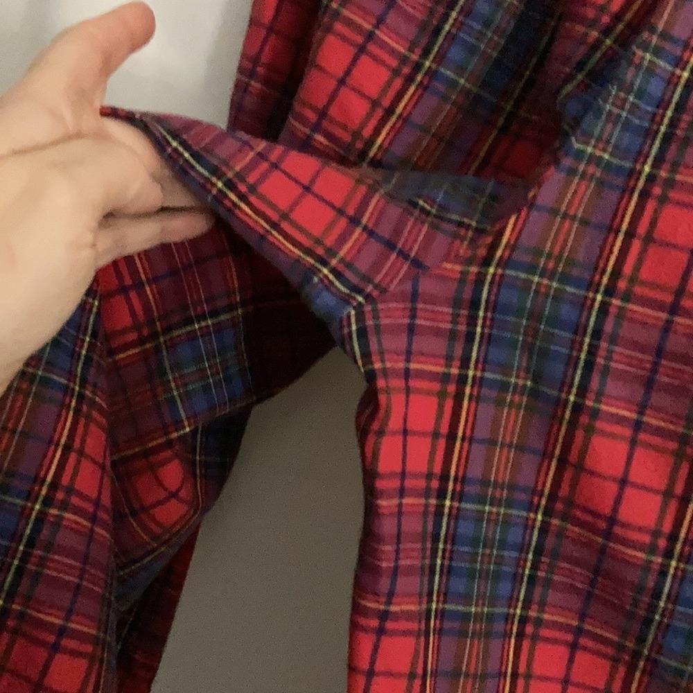 Victoria's‎ Secret Plaid Cotton Pajama Set XS Button-up Long Sleeve Christmas - Picture 9 of 10